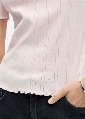 Peria ss o-neck tee pale Lilac Object 